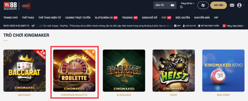 roulette m88 - hướng dẫn chi tiết cách tham gia chơi roulette m88 8 chọn nhà cung cấp trò chơi roulette m88