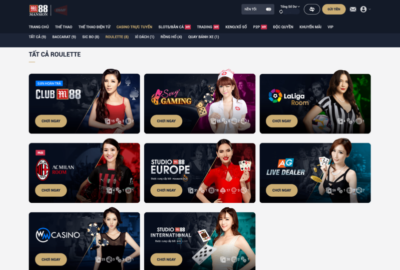 roulette m88 - hướng dẫn chi tiết cách tham gia chơi roulette m88 3 chọn sảnh casino để chơi roulette m88
