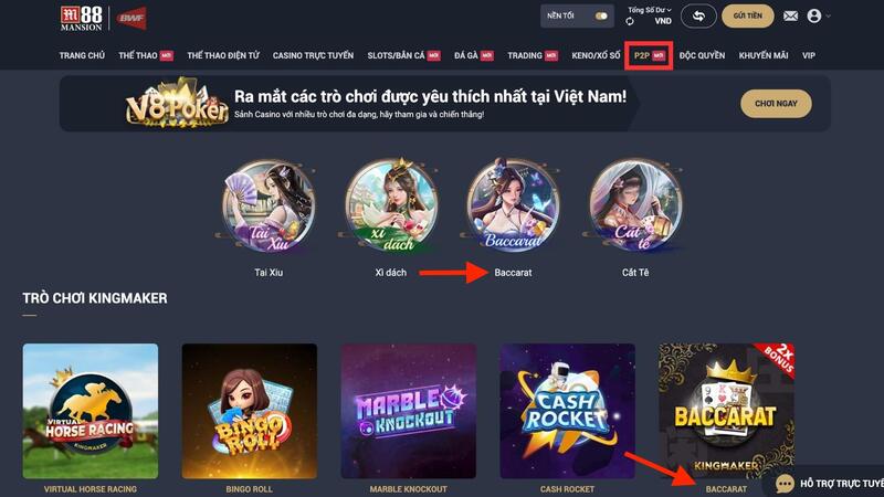 cách chơi baccarat m88 chi tiết cho tân binh 7 truy cập trang p2p m88