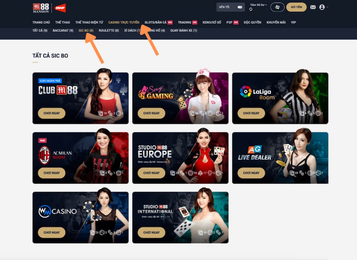 tài xỉu m88 - hướng dẫn chơi tài xỉu trên m88 chuẩn nhất 2 truy cập trang casino m88