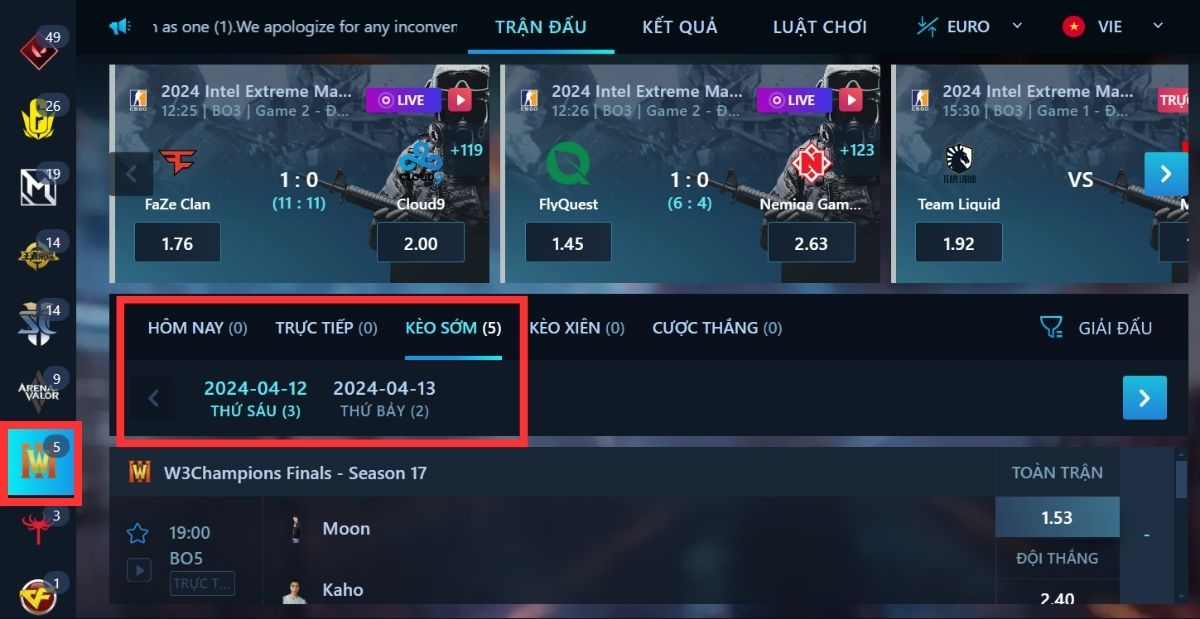 hướng dẫn chi tiết về quy trình cược warcraft 3 m88 cho tân binh 2 chọn trận đấu warcraft bạn muốn đặt cược